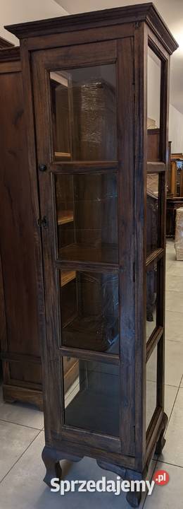 Wąska witrynaserwantka kolonialnaszer 465 sklep Meble Dąbrowa Górnicza