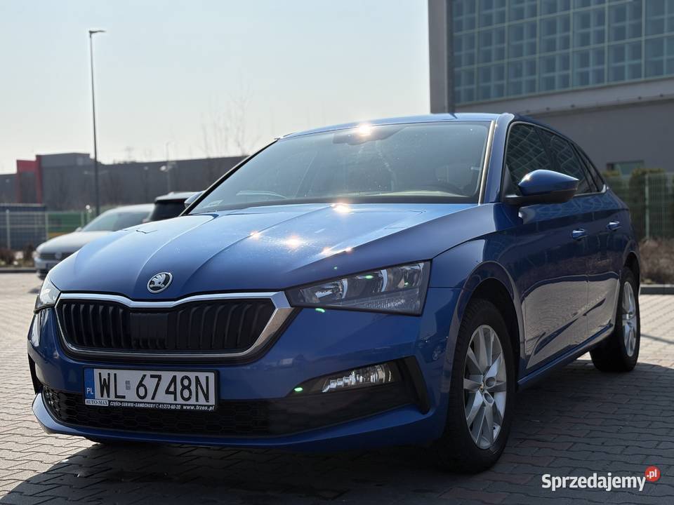Skoda Scala 16 TDI Ambition Błękit Race podgrzewane fotele mazowieckie Warszawa sprzedam