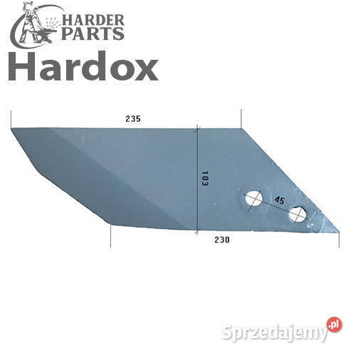 Dłuto 100hektarów HARDOX DSG500L części do pługa nieuszkodzony