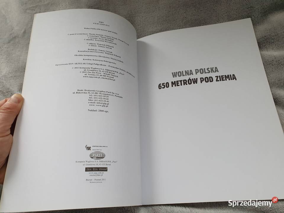 Wojna Polska 650 Metrów pod Ziemią komiks 2011 Rok wydania 2011 Gdynia
