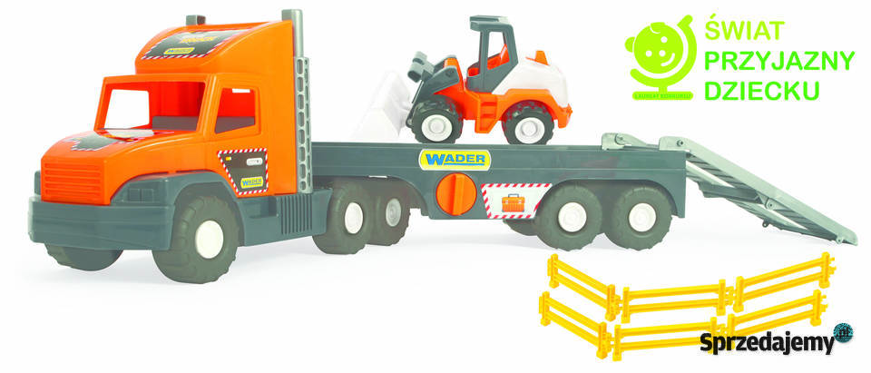 Wader Auto Super Tech Truck laweta z spychaczem podlaskie Bielsk Podlaski