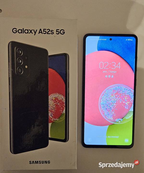 Sprzedam tanio Smartfon Samsung Galaxy A52s 5G