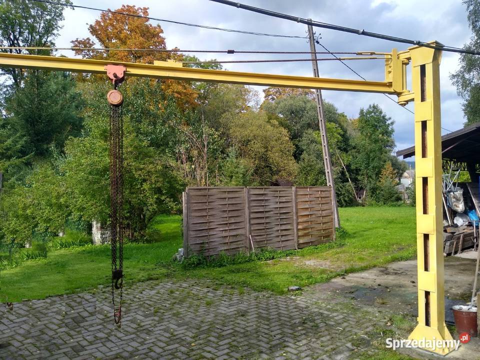 Żuraw dźwig stacjonarny warsztatowy ramieniowy Bolków