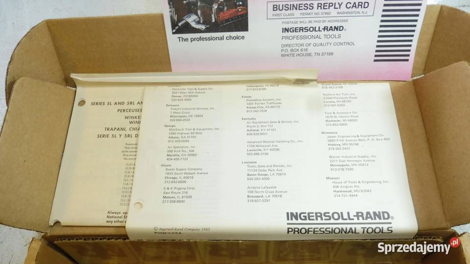 WIERTARKA KĄTOWA INGERSOLLRAND 5LK1A4 300RPM Wąchock sprzedam