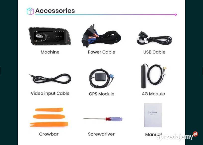 Radio Android 12 Audi Q5 1316r wifi gps bluetooh Radioodtwarzacze Ożarowice