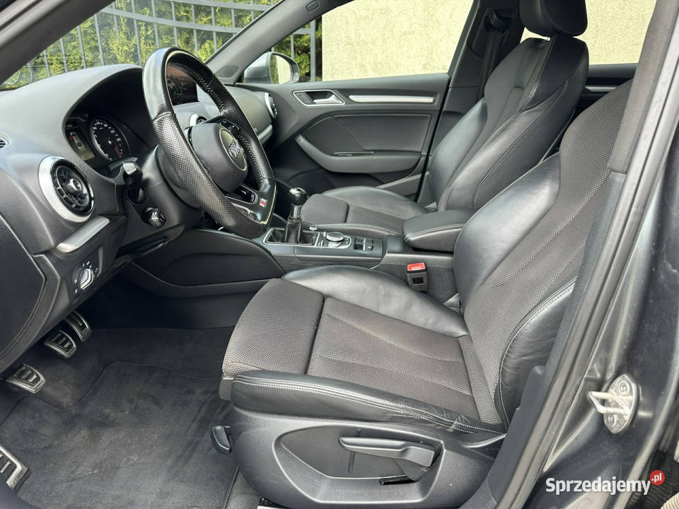 Audi A3 SLine czarna podsufitka 150 kamera Sedan / Limuzyna Wejherowo