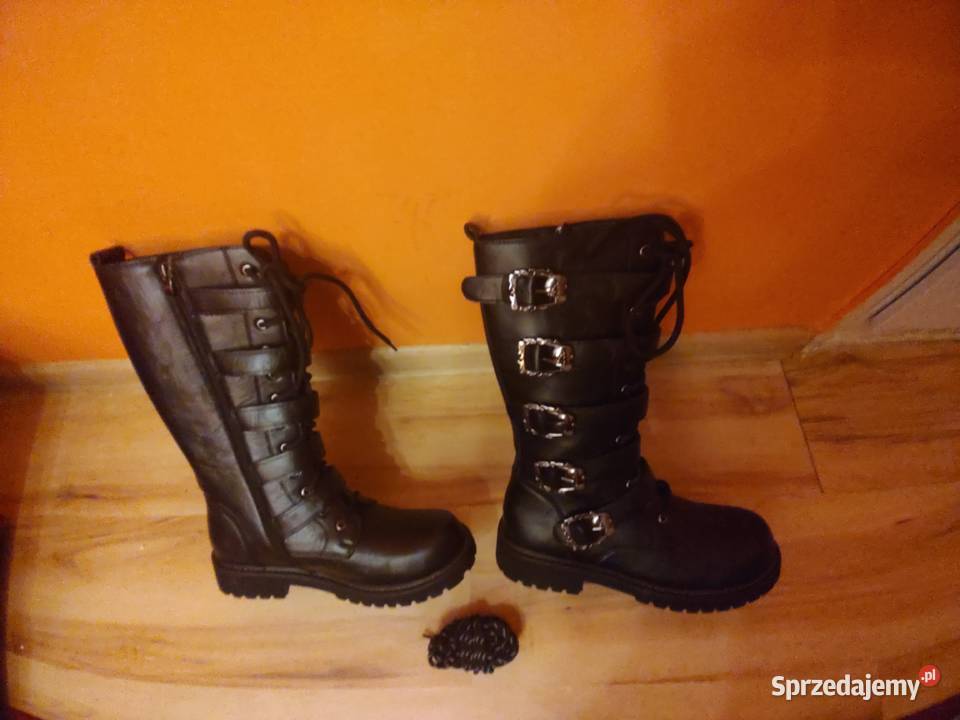 wysokie buty z klamrami Zielona Góra