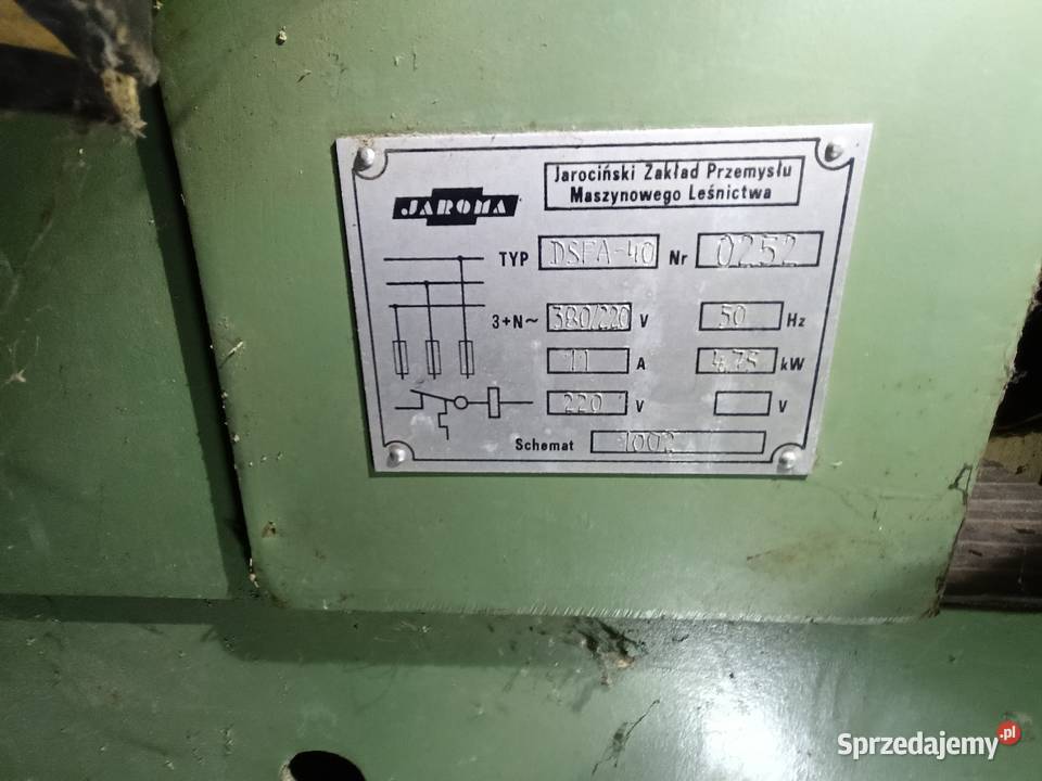 Strugarka grubościówka Jaroma DSFA 40 Kotlin