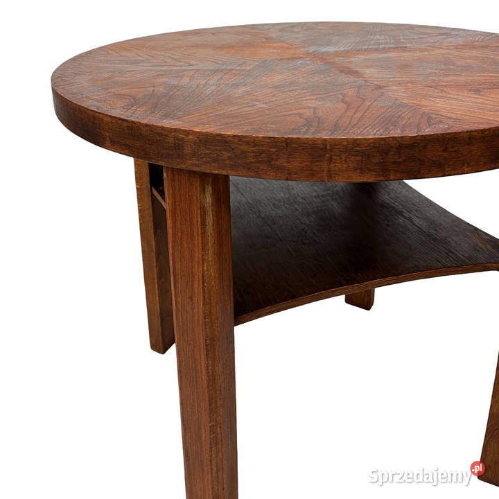 Okrągły stolik kawowy MidCentury Art Deco