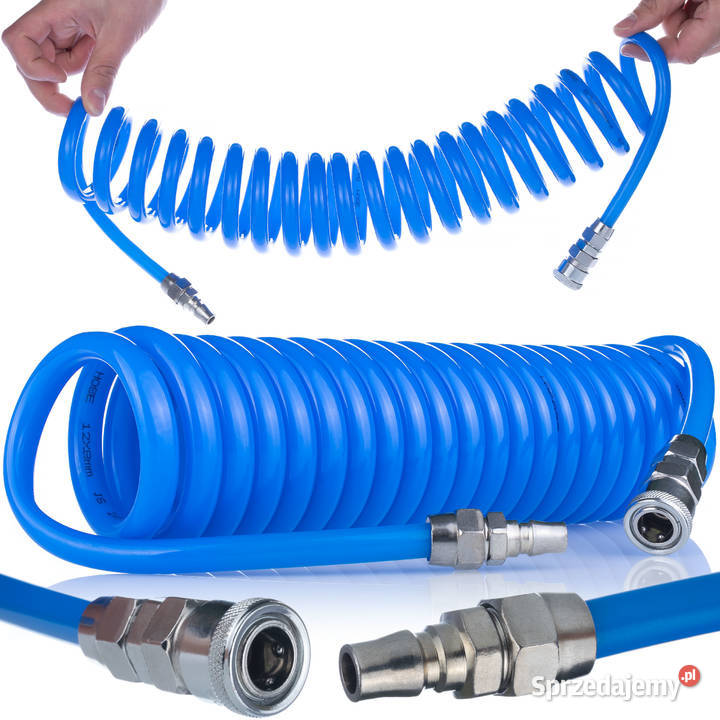 Wąż Pneumatyczny Spiralny 8x12mm 5m Ludźmierz