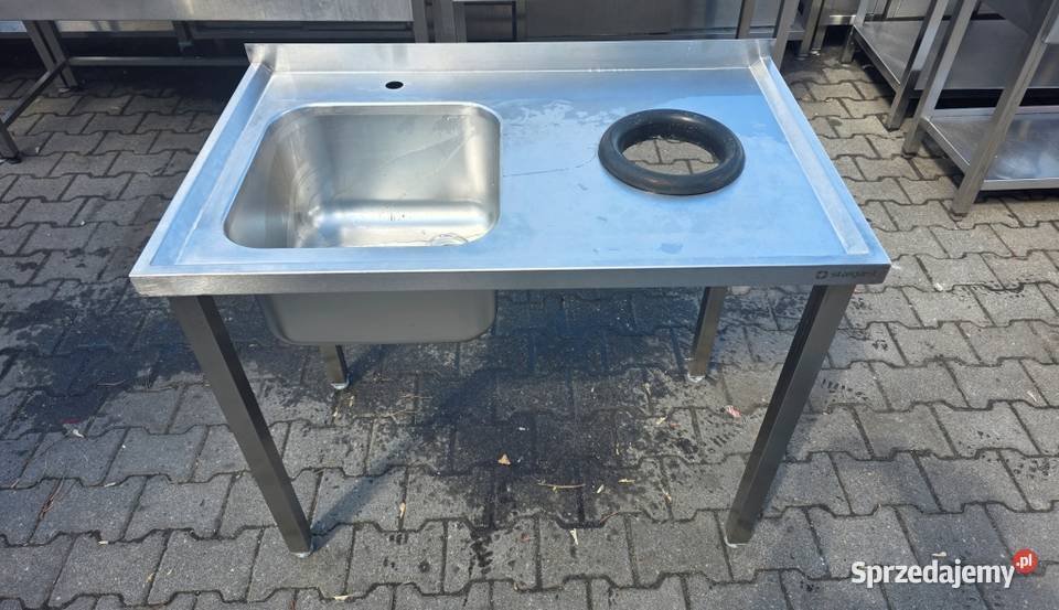 Zlew 1 komorowy z Dziurą Na Odpady 1006085 M1609 Nowe Skalmierzyce