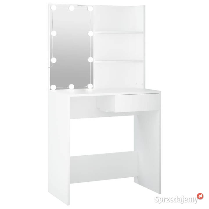 Toaletka z oświetleniem LED biała 745x40x141 mazowieckie Warszawa