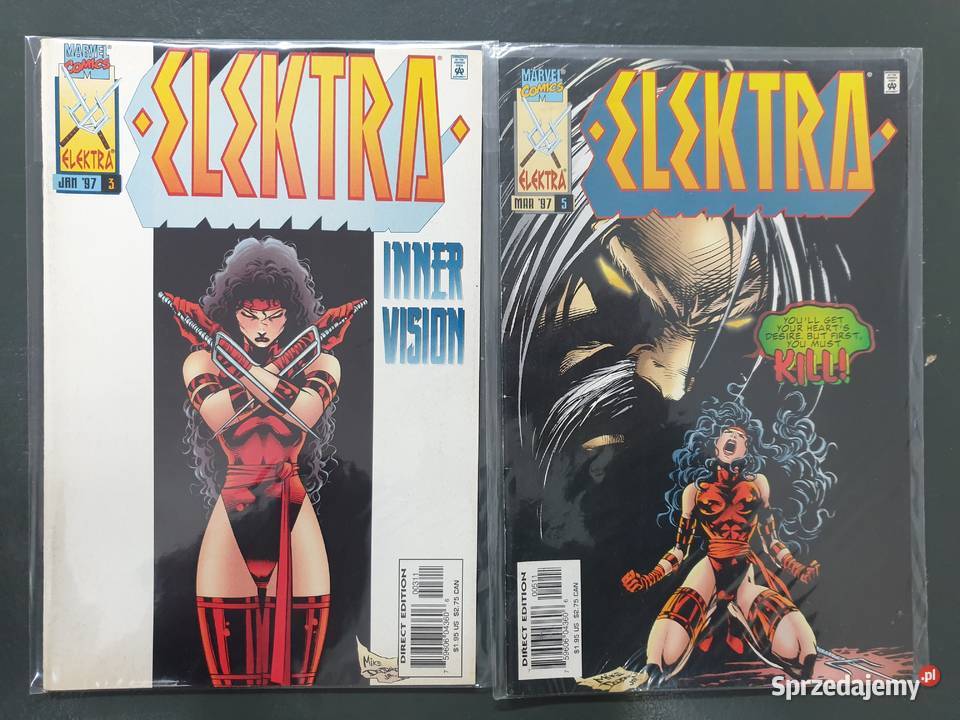 Elektra zestaw 8 oryginalnych komiksów Marvel Gdynia