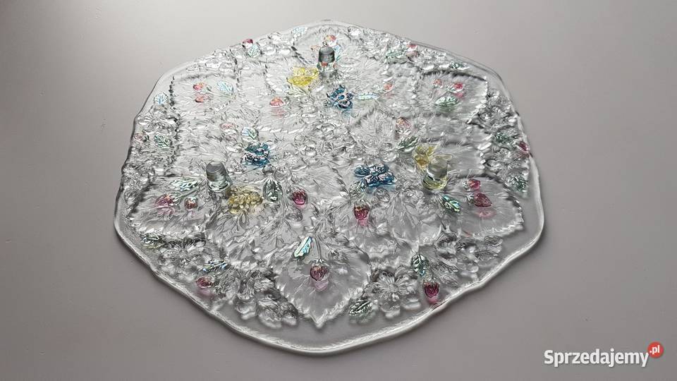 Patera Poziomki Strawberry na nóżkach kolorowe Dąbrowa Górnicza