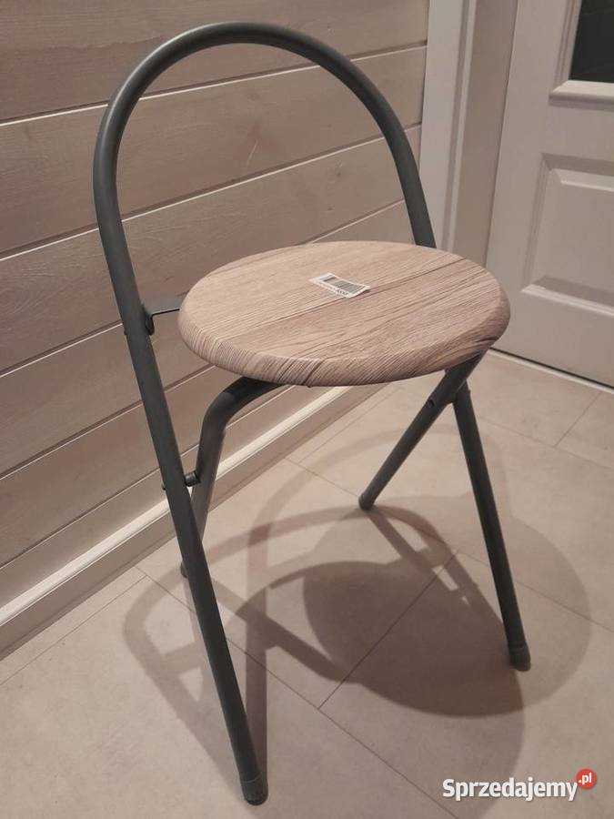 Okrągłe składane siedzisko krzesło stołek nowy Dąbrowa Górnicza