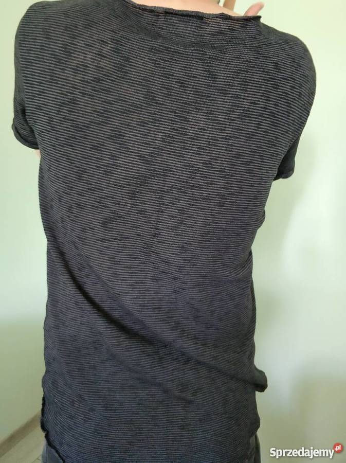 Tshirt szary melanż Review czarny Moda i Styl śląskie Częstochowa