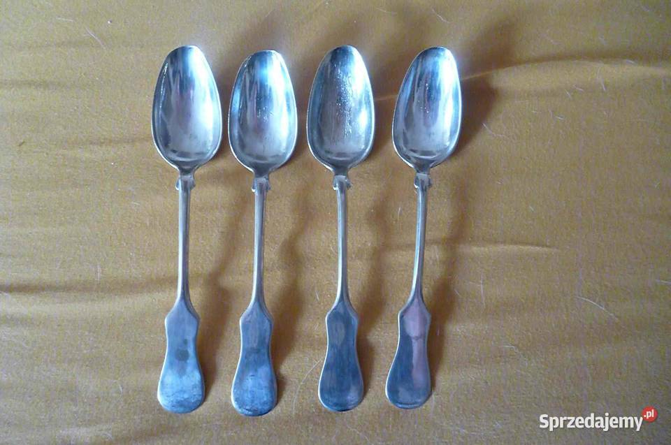 ZESTAW ŁYŻEK STARE SREBRO SUSSMANN Antyki małopolskie sprzedam