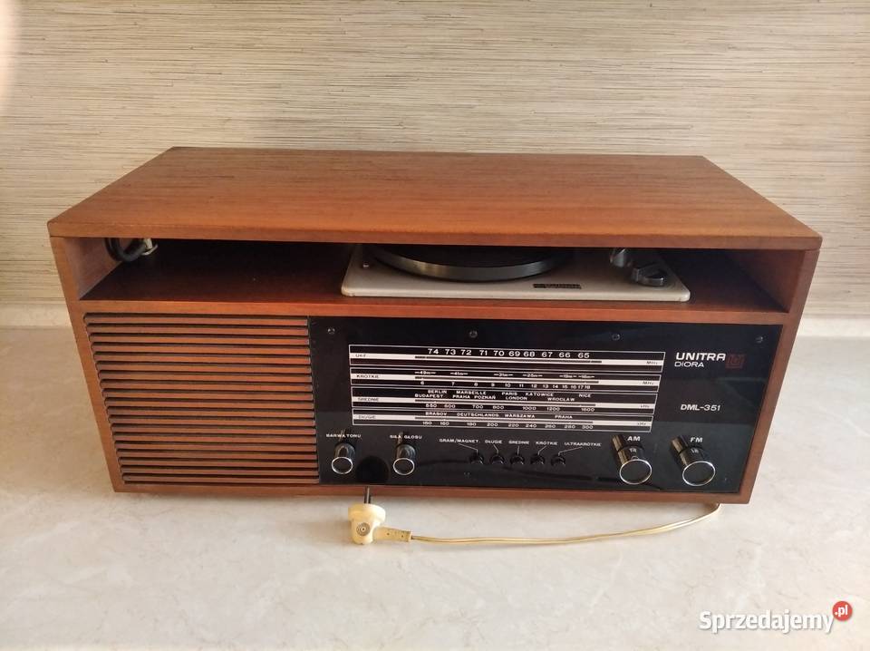OKAZJA Radio Gramofon 2w1 Unitra DML-351 Diora Adapter