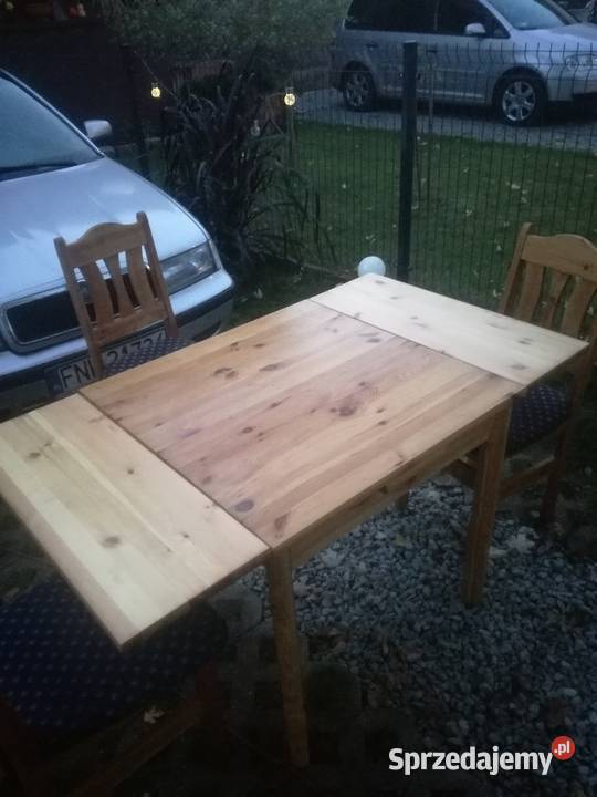 3Krzesła sosnowe stół rozkładany