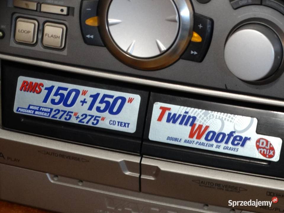 Wieża Sony HCDRXD9 mocna WYSYŁKA Jasło