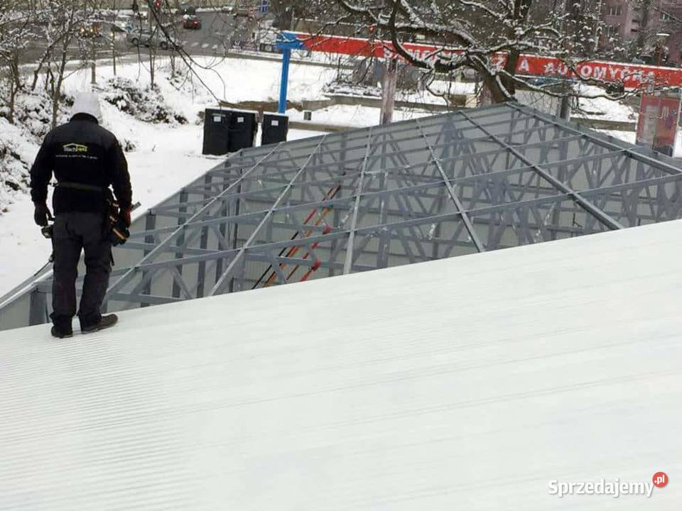 Blaszana montowana hala 1333 m biała Kraków sprzedam