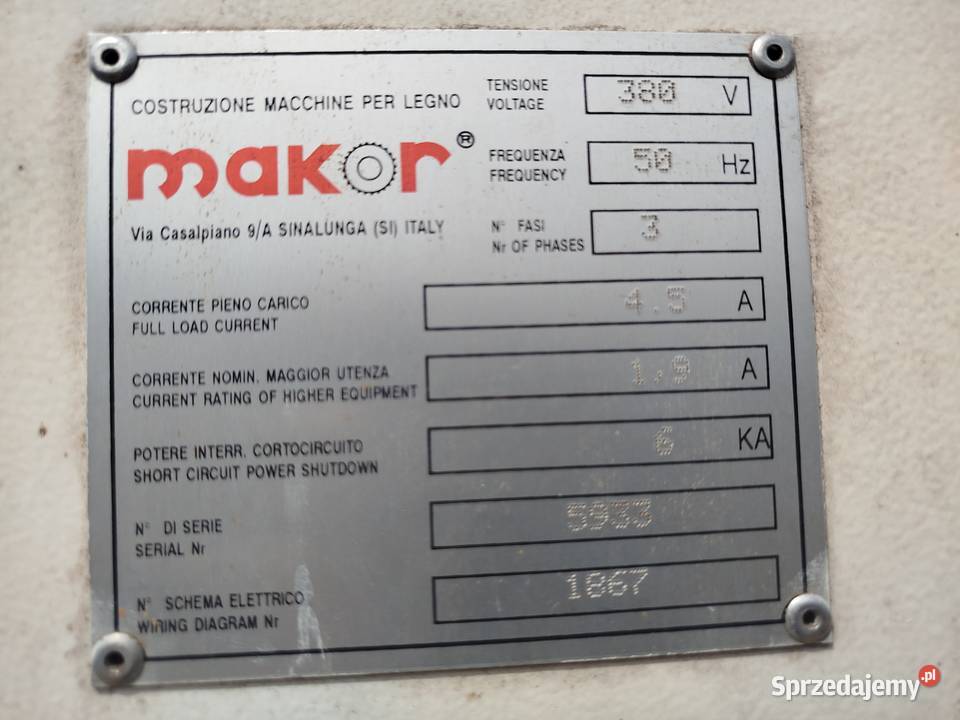 PROFILARKA DO KÓŁ SZLIFIERSKICH MAKOR sprzedam
