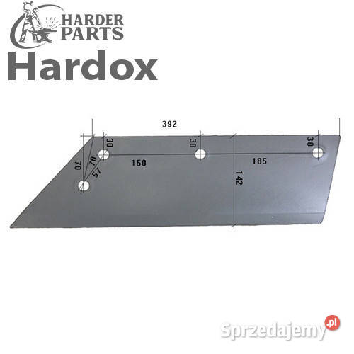 Lemiesz 300hektarów HARDOX 90060355L części do Suwałki