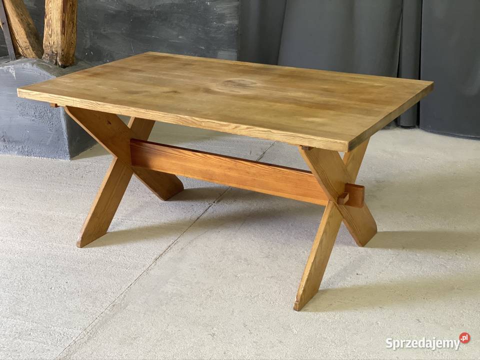 Solidny stół z litego drewna 150x90 Budno sprzedam