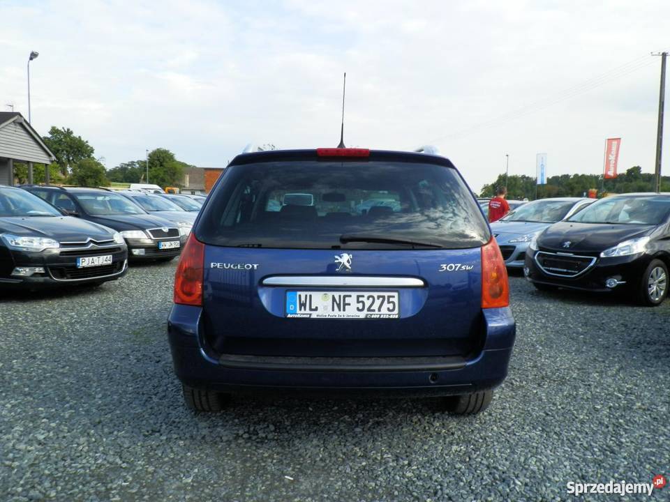 Peugeot 307 SW niebieski Rok produkcji 2004 Wolica Pusta