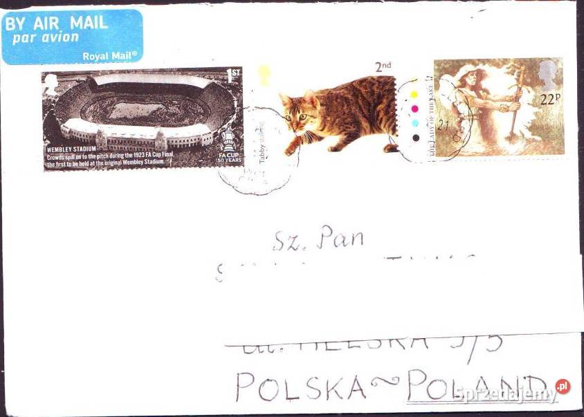 Kop z koresp filat Anglia Polska 2022 2 Gliwice sprzedam