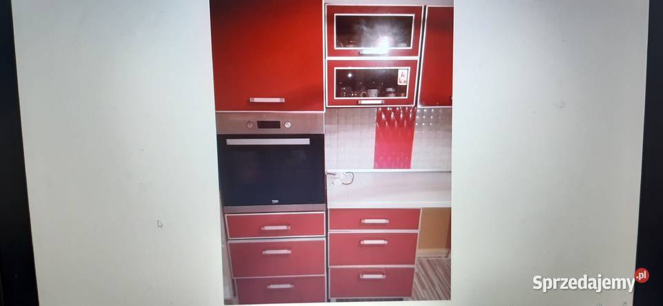 Meble kuchenne kolor bordo Katowice