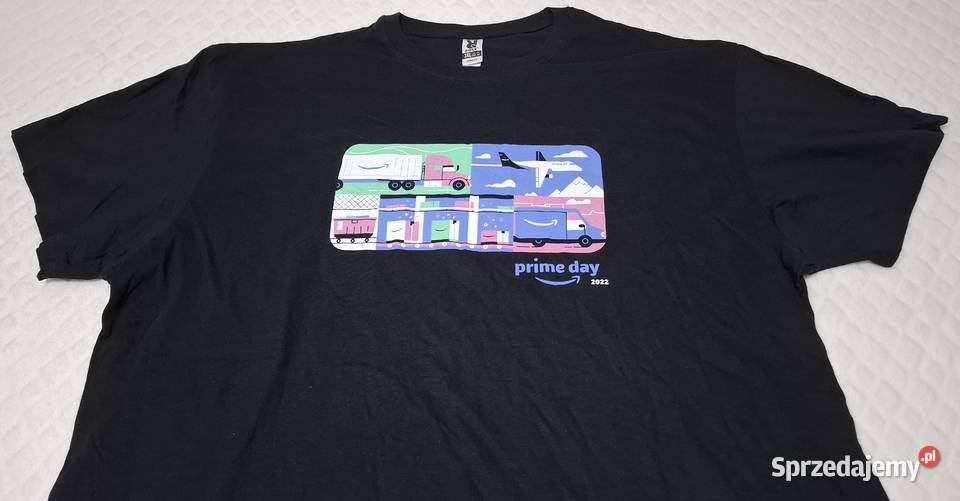 Koszulka krótki rękaw Tshirt czarna Amazon Roly śląskie Czeladź