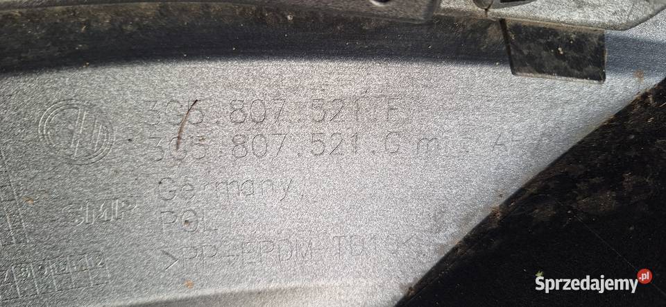 ZDERZAK PASSAT B8 osobowe Sandomierz