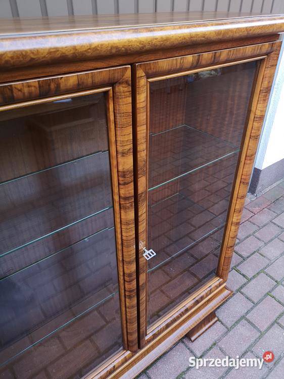 Witryna Biblioteka ARTDECO Orzech Unikat Stara Swarzędz