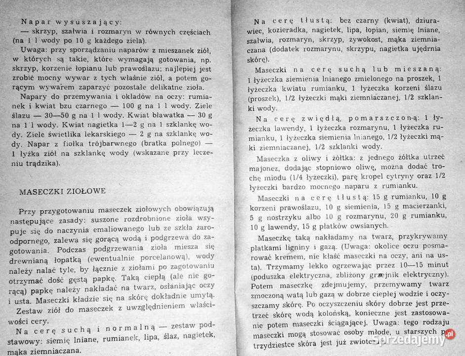 Zioła w gospodarstwie domowym Janina Obidzińska Rok wydania 1985