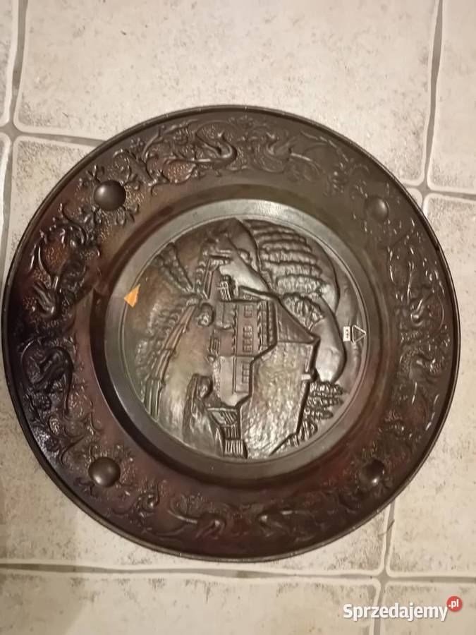 Talerz miedziany patera na ścianę Pozostałe Dębica