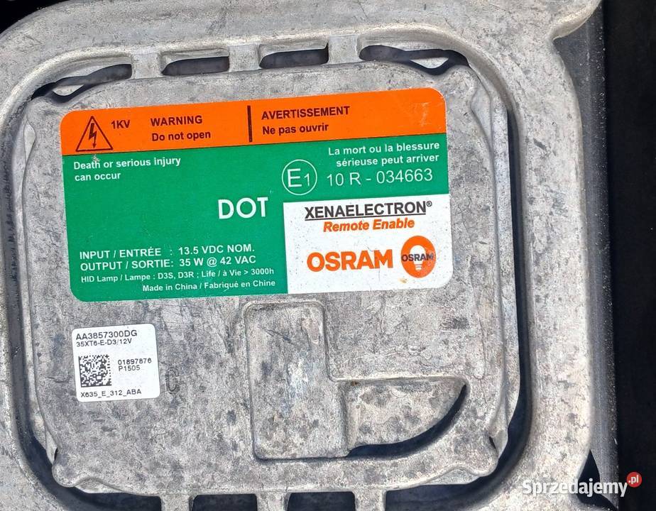 Lampa prawa Ford Mustang reflektor prawy przód osobowe Łomża