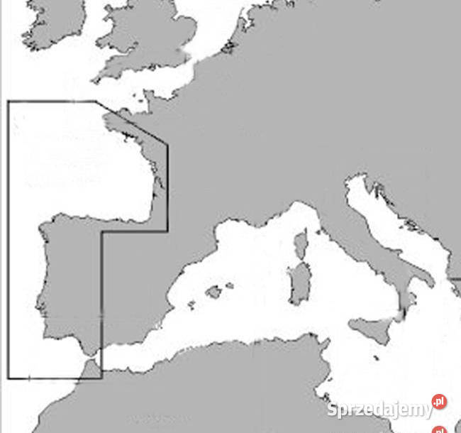 Mapa CMAP NT English Channel to Gibraltar jacht Miłków