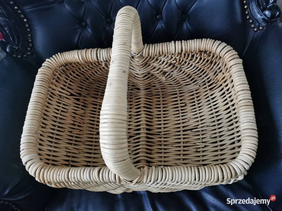 Kosz z uchwytem z wikliny Rattan wiklina Łask