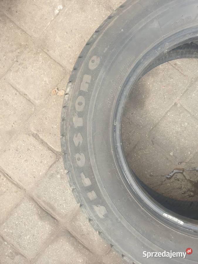 Dwie sztuki opon 22560 R15 5 mm bieżnika Firestone Motoryzacja