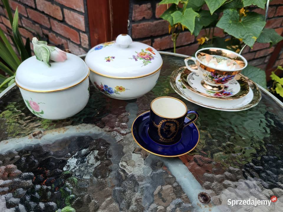 Post zbiorowy szkatułki filiżanki Porcelana i szkło Antyki, Sztuka, Kolekcje Klenica