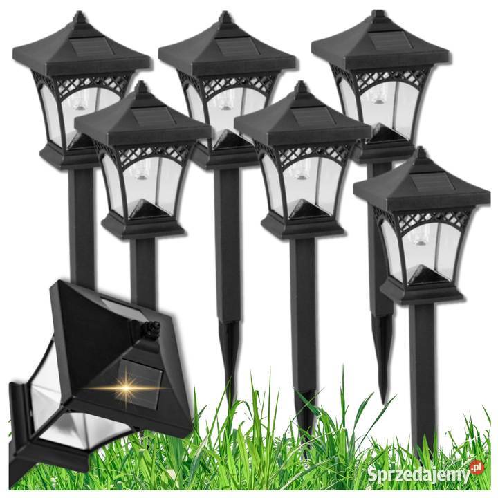 6x lampa solarna led ogrodowa wbijana słupek Jasło