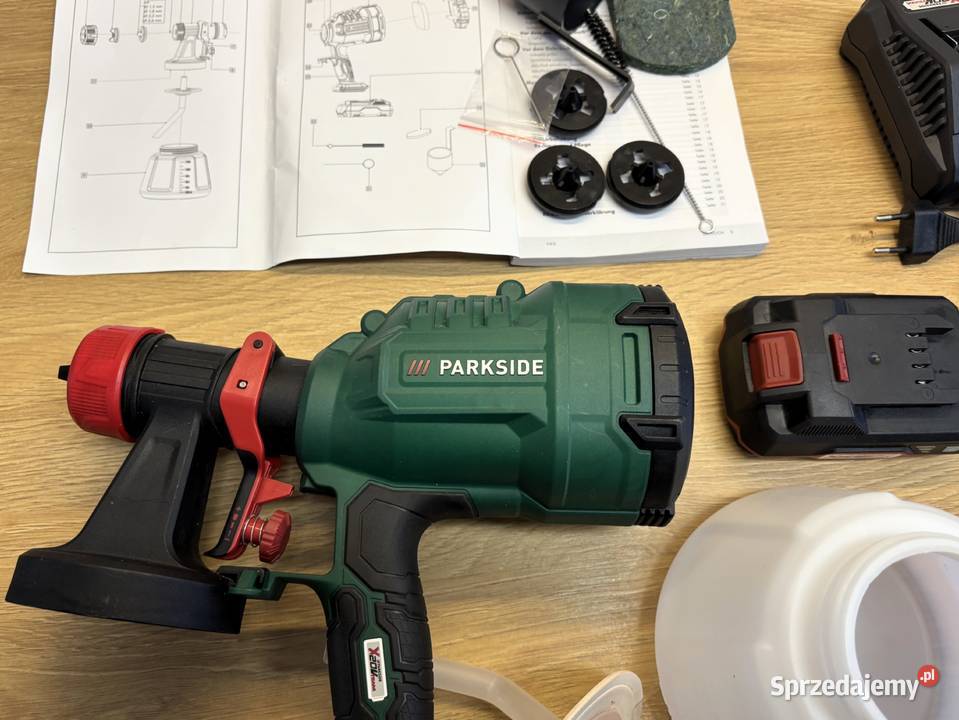 Akumulatorowy pistolet do farb ładowarka Szczecin