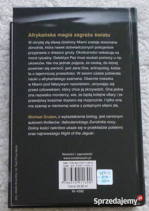 Zwrotnik nocy Michael Gruber Rok wydania 2006 mazowieckie Warszawa