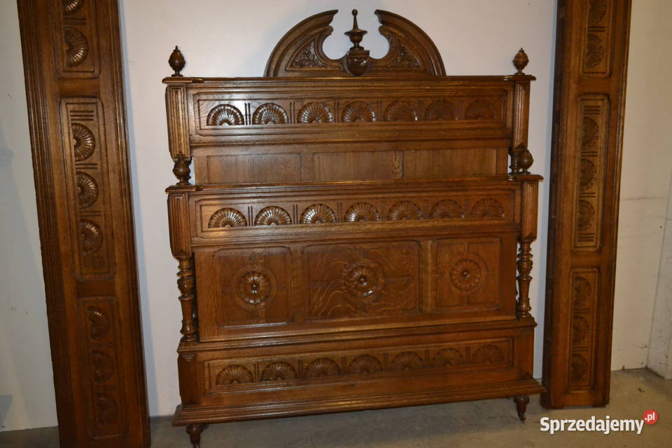 łóżko neorenesansowe 130 dąb