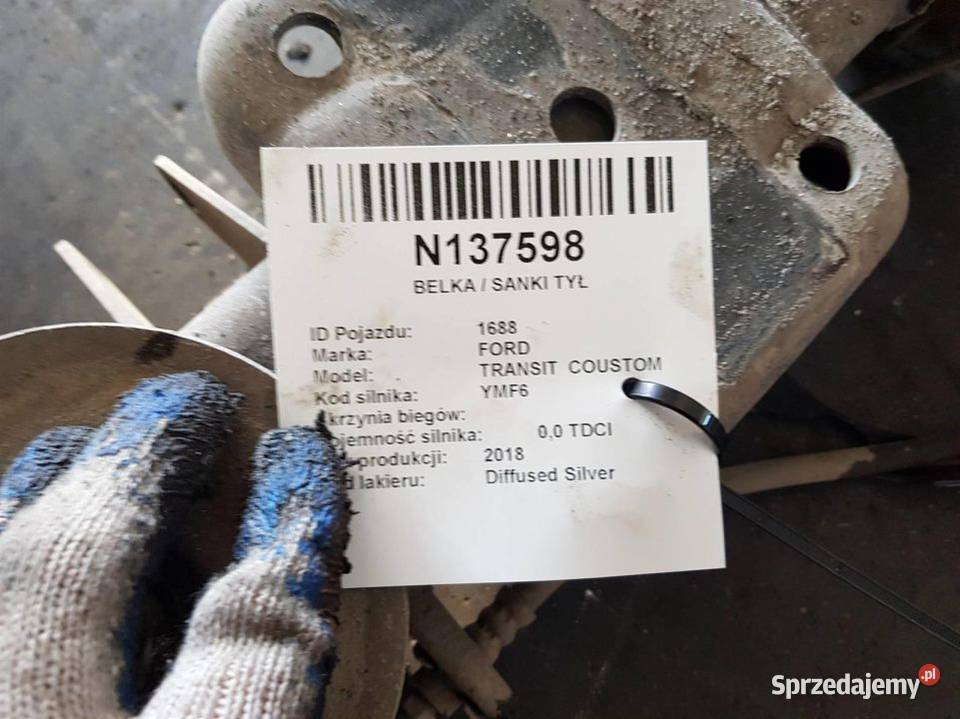 BELKA SANKI TYŁ FORD TRANSIT COUSTOM L1 Lipno