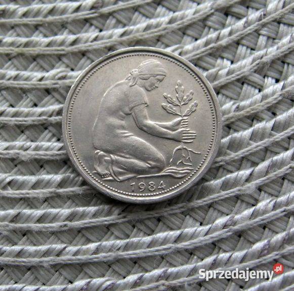 Niemcy 50 fenigów 1984r G wielkopolskie Kalisz sprzedam