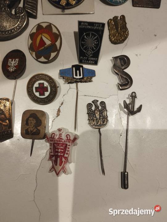 Zestaw orzeł PRL odznaczenia Gdańsk