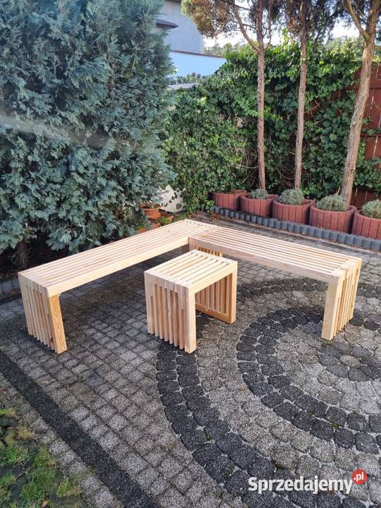 Ławka lamelowa drewniana ławka ogrodowa Kalety sprzedam