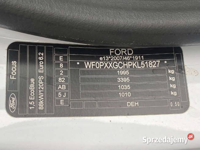 FORD FOCUS 2019 149800 ccm 120 120KM Warszawa sprzedam